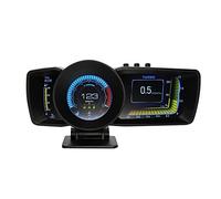 OBD Smart Gauge,Auto OBD2 + GPS HUD Armaturenbrett Display Head up Display Smart Messgerät Tachometer LCD-Instrument Mit Einstellbarer Halterung