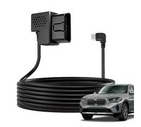 OBD-Stromkabel - Konverter 12 V/24 V 5 V Plug and Play mit Zigarettenanzünder-Stecker | für Rückfahrkamera in fester Installation - für Installation, Reisen, Parkplatz, Autofahren und Nacht