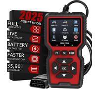 OBD2 Diagnosegerät, Fehlerauslesegerät mit Alle OBDII Funktionen, Universal LKW und KFZ, 10 Sprachen KFZ Diagnosegerät für nach 2000 Alle Fahrzeuge, Universal Fehlercode Auslesegerät für PKW (V519)