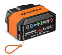 OBD2 Diagnosegerät OBD Bluetooth 5.2 Adapter: Wireless Auto Diagnose Codeleser Scanner für alle Fahrzeuge - OBDII Tester Stecker für iOS Android Windows - Auslesegerät mit Vollen OBD2 Systemen