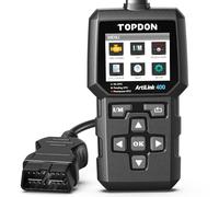 OBD2 Diagnosegerät, TOPDON AL400 Auto Diagnosewerkzeug, I/M Bereitschafts, 10 OBD2 Modi, Motorkontrollleuchte, Smogtest, für EU Autos ab Baujahr 2000
