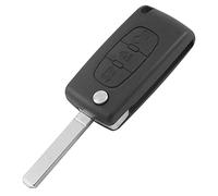 OcioDual CE0523 3 Tasten Scheinwerfer mit VA2 Schlüssel, Gehäuse der Fernbedienung Autoschlüssel Kompatibel mit Peugeot 206 207 306 307 308 407 607, Citroen C2 C3 C4 C5 C6, Auto Key Case