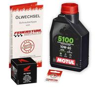 Öl & Ölfilter für Honda Monkey 125, 2022-2023 (JB03), Ölwechsel Set 10W-40 ESTER Motoröl + ORIGINAL Filter + Dichtring(e)