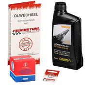 Öl & Ölfilter für Honda Monkey 125, 2022-2023 (JB03), Ölwechsel Set, Classic 10W-40 Motoröl + HiFlo Filter + Dichtring(e)