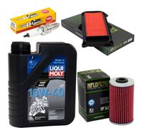 Öl Wartung 1L Set für Daelim SQ 125 S2 SA4BL 05-16 Luftfilter Ölfilter Zündkerze