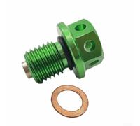 Ölablassschraube 12mm M14x1,5 Mit Magnet(Green) | Stahl verzinkt, fängt Metallspäne, verhindert Lecks, passt exakt, langlebig für Motor