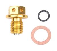Ölablassschraube mit Magnet für Motor Schutz vor Partikeln(Gold)