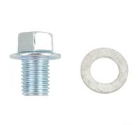 Ölablassschraube mit Magnet M14x1.5 für Golf für polo Ölablassschraube | Fängt Eisenpartikel, schützt Motor, M14x1.5 Gewinde, verzinkter Stahl, inkl. Dichtung