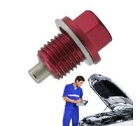 Ölablassschraube Motor Ölablassschraube Magnet Ölablassschraube Aluminium Zündkerzenwerkzeug mit Dichtung, Autozubehör, auslaufsicherer Ersatz, für