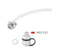 Ölablassventil, Aluminiumlegierung, Schnellablauf, for M14 x 1,5, M14 x 1,25, M12 x 1,25, M12 x 1,5, mit Schlauchbefestigung(M12x1.25)