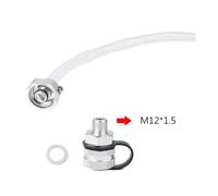 Ölablassventil, Aluminiumlegierung, Schnellablauf, for M14 x 1,5, M14 x 1,25, M12 x 1,25, M12 x 1,5, mit Schlauchbefestigung(M12x1.5)