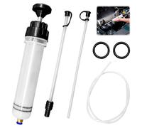 Ölabsaugpumpe Handpumpe 200ml Für Auto & Motorrad-Inkl. 1m Schlauch|Ölwechsel,Kühlmittel,Benzin Entleerung|BPA-frei,Auslaufsicher Getriebeöl Einfüllgerät,Spritze Mit Schlauch,Ölspritze,Absaugpumpe
