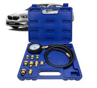 Öldruck-Testkit - 33 x 26 x 7 cm Diagnosewerkzeug, Kupfer-Messgerät-Tester | Kfz-Motorschmierungsmesssystem mit 100 cm Schlauch für die Werkstattinspektion der Fahrzeugwartung