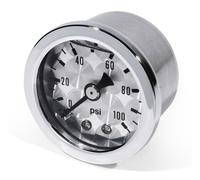 Öldruckanzeige silber -100 PSI 6 Bar Motorrad Auto Performance Öldruckmanometer