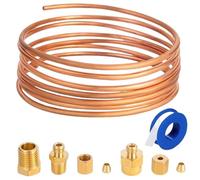 Öldruckrohr-Messgerät-Kit, Öldruck-Kupferrohr-Kit - Mechanisches Manometer, Kupferrohr-Installationssatz - Kupferrohr-Installationssatz, kompletter Öldrucktester für Autos und Traktoren