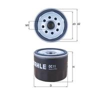 Mahle Knecht Ölfilter Oc 11 ( Oc11 ) Agria: 50249, Aprilia: 82883r, Aprilia: 82960r, Aprilia: 8560153, Cagiva: 41152001a