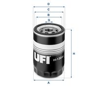 UFI FILTERS Filters 23.130.01 Ölfilter