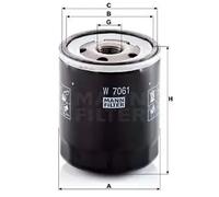 MANN-FILTER Ölfilter MANN-FILTER W 7061