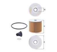 KNECHT Ölfilter OX 1077D Filtereinsatz 71,0mm für HYUNDAI TUCSON TL TLE i30 PDE