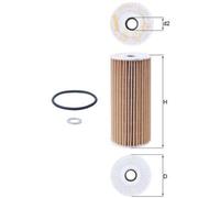 KNECHT Ölfilter ox1048d Filtereinsatz 116mm für GENESIS