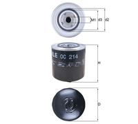 Ölfilter MAHLE OC214