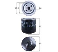 Ölfilter MAHLE OC 145 für VW Skoda Seat Polo III Felicia I Pick-UP