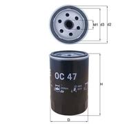 MAHLE ORIGINAL Oil Filter OC 47
