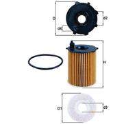 Ölfilter MAHLE KNECHT OX 171/16D