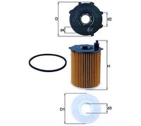 Ölfilter MAHLE KNECHT OX 171/2D