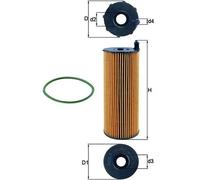 MAHLE OX 196/3D Ölfilter für AUDI A6 C6 Avant (4F5)