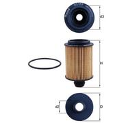 Ölfilter MAHLE KNECHT OX 553D