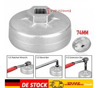 Ölfilterschlüssel Ölfilterkappe für VW Porsche Mercedes BMW AUDI Opel 74 mm x 14