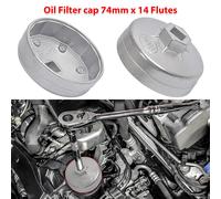 Ölfilterschlüssel Ölfilterkappe für VW Porsche Mercedes BMW AUDI Opel 74 mm x 14