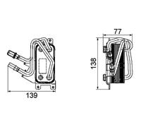Ölkühler Motoröl MAHLE CLC 67 000P für BMW 7er