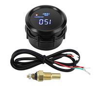 Öltemperaturanzeige, 52mm Ölthermometer mit Sensor 40~150 ℃ Blaue LED Digitalanzeige Öl Temperaturanzeige Auto Digital Öldruckmesser Manometer für 12V 4/6/8 Zylinder Benzinwagen