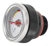 Öltemperaturanzeige für Motorrad mit Aluminiumlegierung, M30 x 1,5 / M20 1,5 Gewinde, einfache Montage (schwarz M20 x 1,5)
