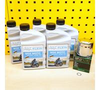 Ölwechsel Service Set Ölfilter Chrom Öl MSK 10w40 für: Suzuki VS 1400 Intruder