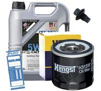 Ölwechsel Set 5L 5W30 Öl Motoröl LIQUI MOLY + HENGST Ölfilter + Ablassschraube