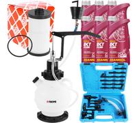 ÖLWECHSEL SET FEBI GETRIEBE FILTER DQ250 6 GANG + 6L GETRIEBEÖL + EINFÜLLGERÄT