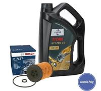 ÖLWECHSELSATZ BOSCH ÖLFTILER + 5L FUCHS 5W-30 FÜR AUDI SEAT SKODA VW 1.6 2.0 TDI