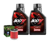 Ölwechselset Motul 300V 10W40 Filter Für HM MOTO 125 Urban City 2011-2015