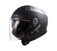 LS2 OF603 Infinity II Solid Jethelm, schwarz, Größe 3XL für Männer