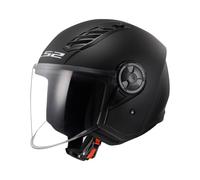 LS2 OF616 Airflow II Solid Jethelm, schwarz matt, 3XL (65/66)