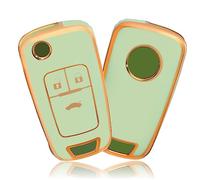 OFFCURVE Autoschlüssel Hülle Schlüsselhülle, Schlüsseltasche Autoschlüssel Schutzhülle Schlüsselgehäuse für Chevrolet Aveo Spark Cruze Opel Vauxhall Adam Cascada Mokka Astra Buick Regal Lacrosse