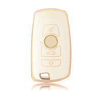 OFFCURVE Schlüsselhülle Autoschlüssel Hülle, Schlüsselcover Schlüsselgehäuse Schlüssel Schutzhülle Passt für BMW 1/2/3/4/5/6/7 Series 520 525 F12 F18 F25 F30 118i 320i X3 X4 X5 M3 M4 M5 Z4 GT3 GT5