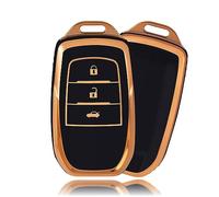 OFFCURVE Schlüsselhülle Autoschlüssel Hülle, Schlüsselcover Schlüsselgehäuse Schlüssel Schutzhülle Passt für Toyota RAV4 Land Cruiser 200 Yaris 4 GR Aygo X 86 Cross Auris Vios Prius Camry Corolla