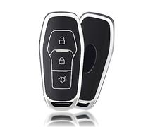OFFCURVE Schlüsselhülle Autoschlüssel Hülle, Schlüsselcover Schlüsselgehäuse Schlüssel Schutzhülle Passt für Ford Focus Mondeo Mustang Fiesta Ecosport Kuga Galaxy Explorer Ranger Escort ST S-Max MK3
