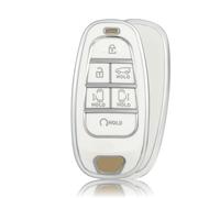 OFFCURVE Schlüsselhülle Autoschlüssel Hülle, Schlüsselcover Schlüsselgehäuse Schutzhülle Passt für Hyundai Tucson NX4 Ioniq Nexo Solaris Elantra Santa Fe Sonata DN8 Staria Kona Grandeur I10 I30