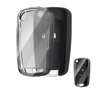 OFFCURVE Schlüsselhülle Transparent Autoschlüssel Hülle, Schlüsselcover Schlüsselgehäuse für Chevrolet Aveo Spark Cruze Opel Vauxhall Adam Cascada Mokka Astra Buick Regal Lacrosse