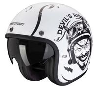 Scorpion Belfast Evo Romeo Helm, weiß-schwarz matt Größe: M